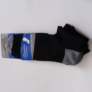 3-pairs ProSprints Performance no show socks sz 6-12